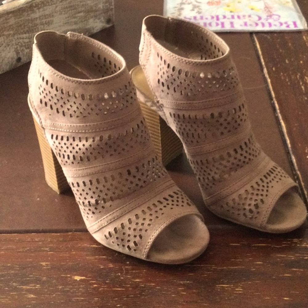 Lauren Conrad Open Toe Heels